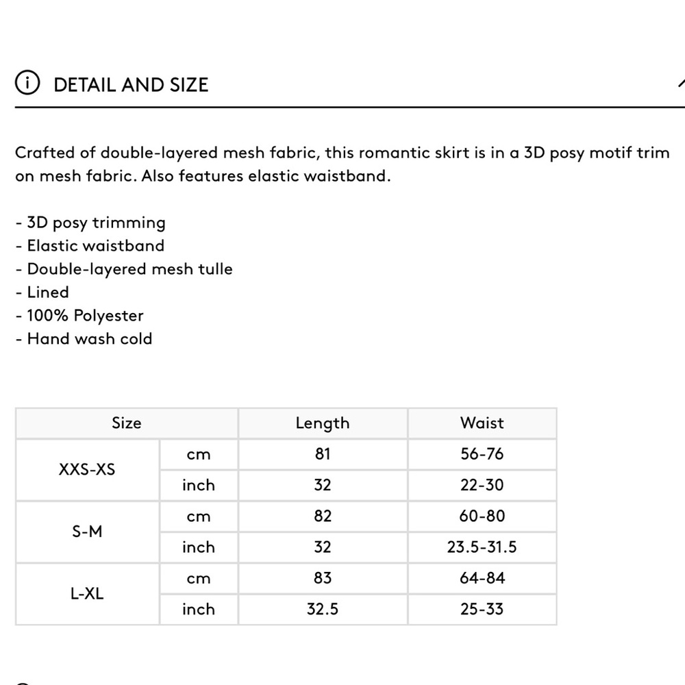 NWOT CHICWISH 3D Double-Layered Mesh Midi Skirt | Sz S | Dusty Blue - Picture 4 of 4